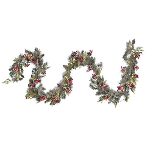 Festone Natalizio Innevato Led 270 Cm Paimio - Foto 2