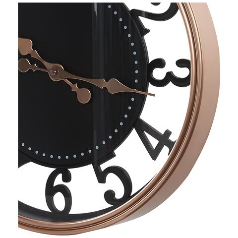 Orologio Da Parete Nero /rame Ø 44 Cm Alloza - Foto 2