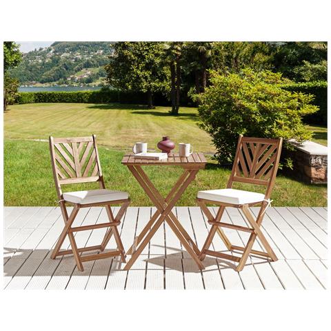 Set Di 2 Cuscini Tessuto Bianco Terni - Foto 1