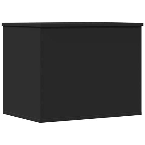 Contenitore Portaoggetti Nero 60x42x46 cm Legno Multistrato - Foto 2