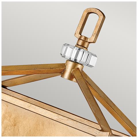 Applique Industrial Nordico Stinson Acciaio Ottone Antico 2 Luci E14 - Foto 4