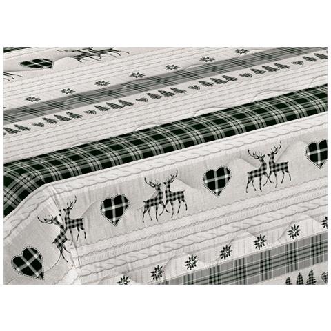 Trapunta Piumone Letto Invernale Imbottita 300gr Scaldanotti Sestriere 2 Piazze Grigio - Foto 2