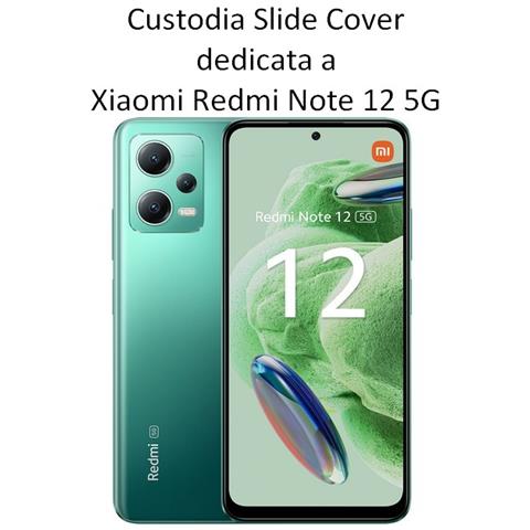 Custodia Tpu Silicone Cover Case Con Protezione Fotocamere Per Xiaomi Redmi Note 12 5g Black - Foto 2