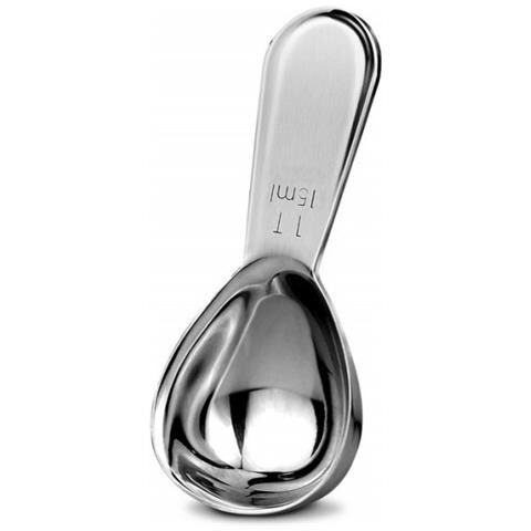 Cucchiaio Da Caffè In Acciaio Inox Cucchiaio Da Tavola, Cucchiaio A Manico Corto Silver 9,5x4x1,5 Cm S - Foto 1