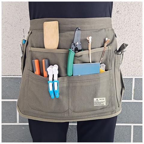 Grembiule Da Lavoro Impermeabile Con Tasche Multiple Black - Foto 3