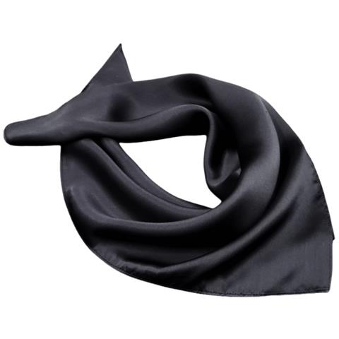 Elegante Sciarpa Quadrata In Seta Navyblue - Foto 1
