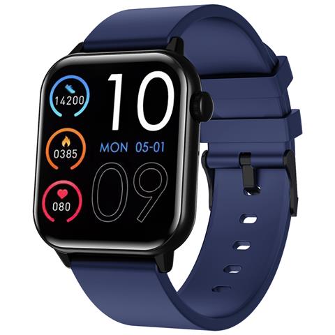 Smartwatch T-FIT 201 A Display Digitale 1.85" Touch Scree AMOLED Bluetooth Frequenza Cardiaca Blu Europa - Foto 1