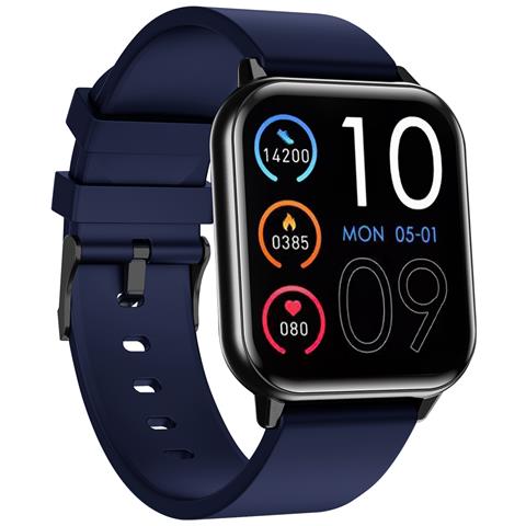 Smartwatch T-FIT 201 A Display Digitale 1.85" Touch Scree AMOLED Bluetooth Frequenza Cardiaca Blu Europa - Foto 2