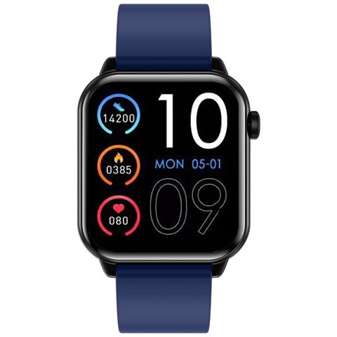Smartwatch T-FIT 201 A Display Digitale 1.85" Touch Scree AMOLED Bluetooth Frequenza Cardiaca Blu Europa - Foto 3