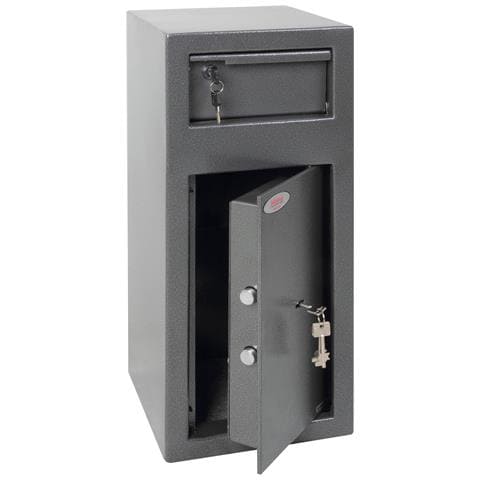 nix Safe Co. Ss0992kd Cassaforte Cassaforte Indipendente Grigio Acciaio (nix Cashier Day Deposit Security Safe Key Lock Graphite Grey Ss0992kd Dd) - Foto 1