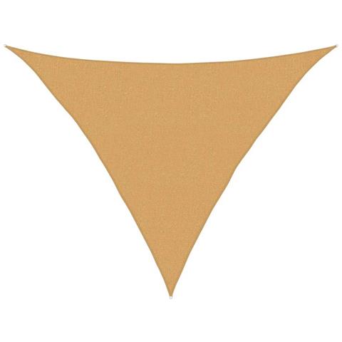 Vela Parasole 160 G/m Triangolare Sabbia 2,5x2,5x3,5 M In Hdpe - Foto 2