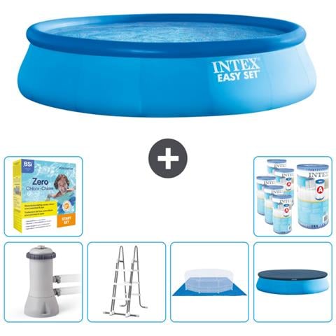 Piscina Fuori Terra - In Giro - 457x457x107 Cm - Blu - Include Accessori Coordinati Cb47 - Foto 1