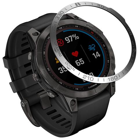Elegante Anello Con Ghiera Argentata Per Garmin Fenix 7/7 Pro - Foto 2