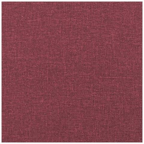 Set di Divani 4 pz con Cuscini Rosso Vino in Tessuto - Foto 9