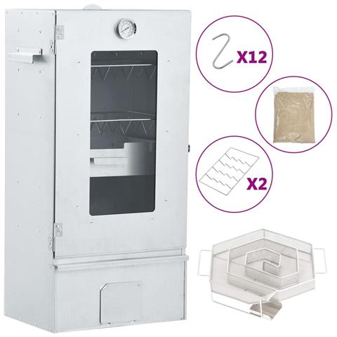 Forno Affumicatore BBQ Generatore Fumo Freddo Acciaio Zincato - Foto 1
