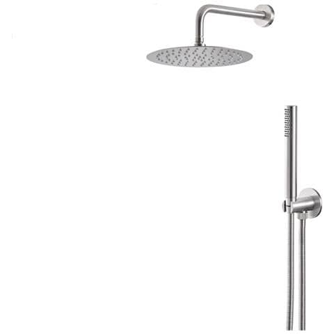 Kit Doccia Tondo Cromato Vema Wellness Brass V08135 - Foto 1