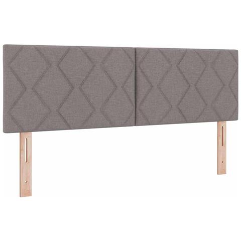 Testiera con luci a strisce a LED Talpa 160 cm Tessuto - Foto 1