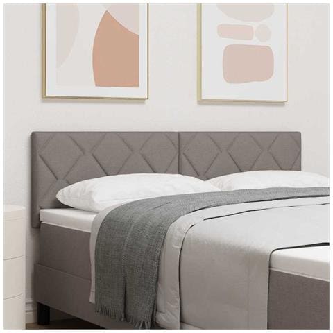 Testiera con luci a strisce a LED Talpa 160 cm Tessuto - Foto 2