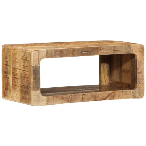 Mobile per TV 60x30x25 cm in legno massello di mango grezzo - Foto 1