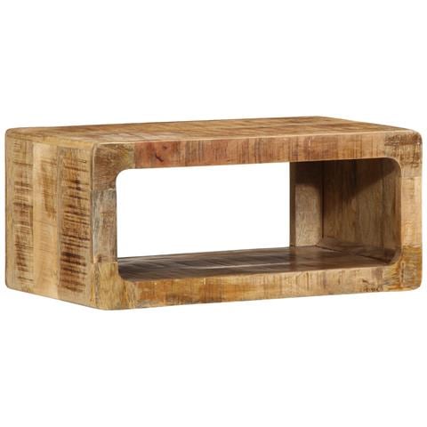 Mobile per TV 60x30x25 cm in legno massello di mango grezzo - Foto 2