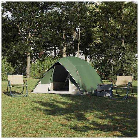 Tenda da campeggio Verde 320 x 275 x 190 cm Poliestere - Foto 2
