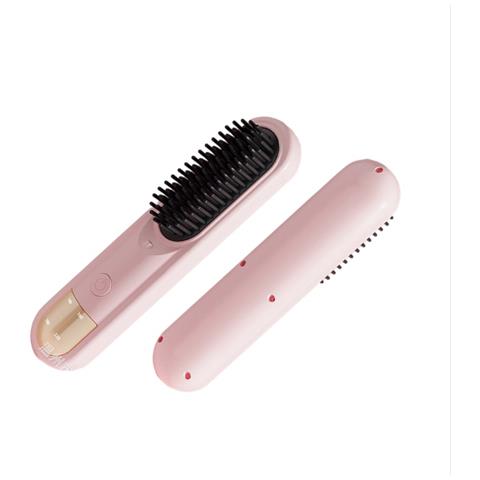 Spazzola Lisciante Ionica Senza Fili - Liscia E Arriccia, Antiscottatura, Ricaricabile Pink - Foto 3