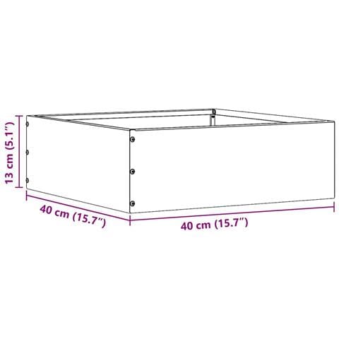 Bordura per Prato 6 pcs Argento 40 x 40 x 13 cm Acciaio zincato - Foto 9