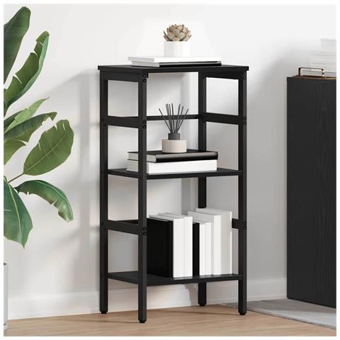 Libreria Rovere Nero 40 x 29,5 x 81 cm Legno multistrato - Foto 2