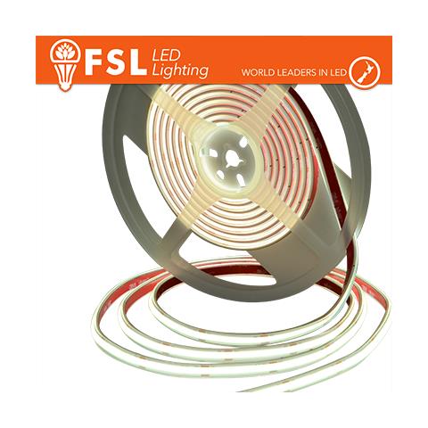 Striscia LED COB 5metri - IP65 6500K 24V 15W /m 1500lm /m CRI90 - Foto 2