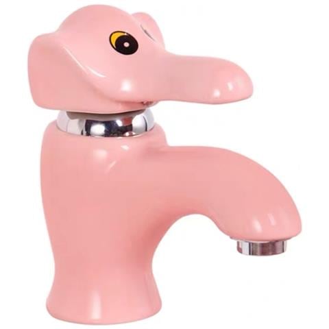 Rubinetto per lavabo da bagno, Blackswan, tipo M288 Elephant, modello rosa, misura 16 cm - Foto 1
