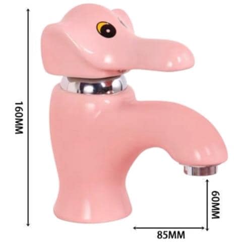 Rubinetto per lavabo da bagno, Blackswan, tipo M288 Elephant, modello rosa, misura 16 cm - Foto 4