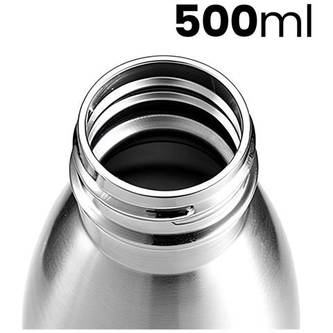 Bottiglia Termica 500 Ml Design Affusolato Con Tappo A Prova Di Perdite - Foto 5
