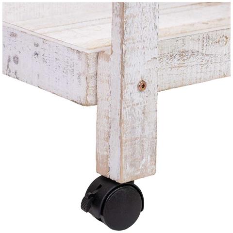 Carrello Espositivo-scaffale In Legno 80x45x140h Cm - Foto 8