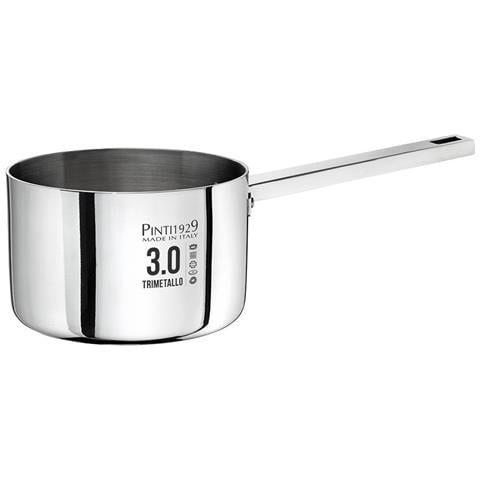 Casseruola un manico acciaio e alluminio 20 cm - adatto all'induzione - Cucina professionale anche a casa - Made in Italy - Foto 1