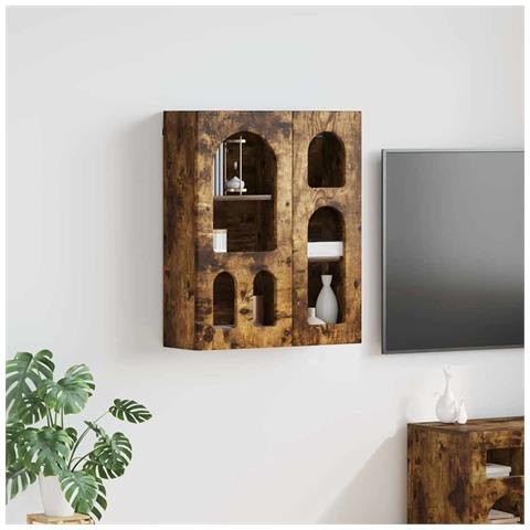 Armadio pensile Rovere fumé 59 x 20 x 71.5 cm Legno multistrato - Foto 2