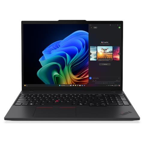 ThinkPad T16 Gen 4 (AMD) Copilot+ PC AMD Ryzen AI 7 350 Computer portatile 40,6 cm (16") WUXGA 32 GB DDR5-SDRAM 1 TB SSD Wi-Fi 7 (802.11be) Windows 11 Pro Tedesco Nero - Foto 1