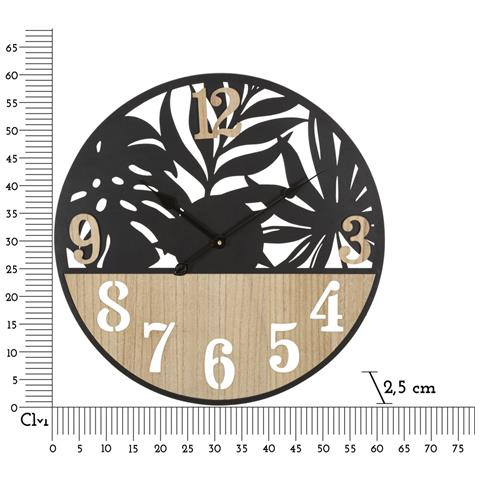 Orologio Da Parete Vkh257-nero-metallo-60x2,5x60 Cm - Foto 6