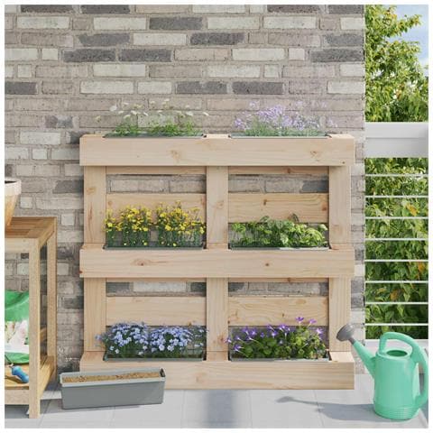 Fioriere per Euro pallet 24 pcs Grigio chiaro - Foto 2