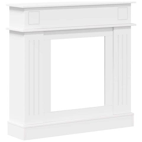 Cornice per camino Bianco 102 x 26 x 100 cm - Foto 1