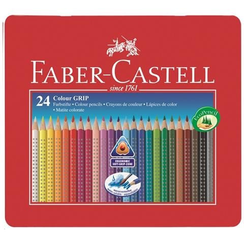 Astuccio Metallo 24 Pastelli Colorati Acquerellabili  - Foto 2