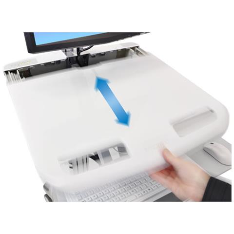 Carrello StyleView con Snodo per LCD Colore Bianco e Grigio - Foto 4