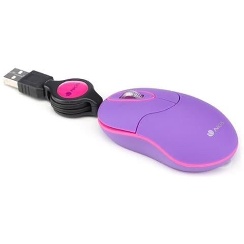 INPURPLE USB Ottico 1000DPI Ambidestro Porpora mouse - Foto 3