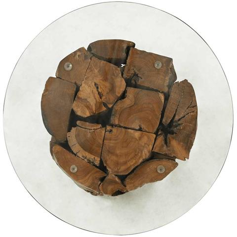 Tavolino Da Caffè In Legno Di Teac Solido 60 Cm - Foto 2