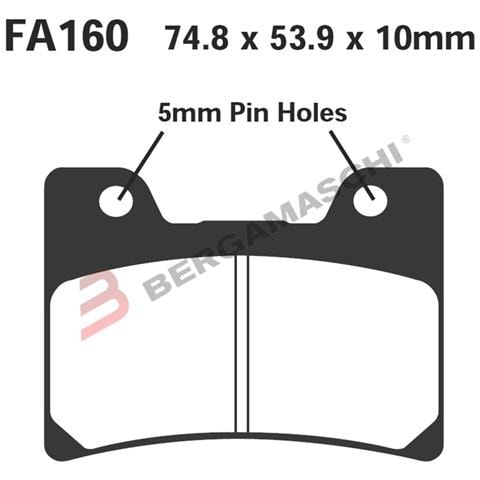 B1r R1816000 Pastiglie Hh Yamaha Tdm 850fxr 600 R Fa160hh - Foto 1