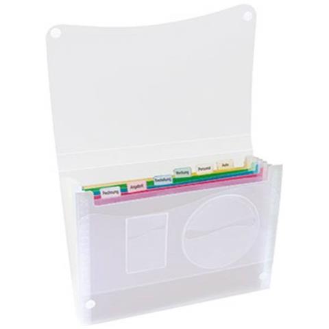 Borsa Porta Documenti A Soffietto Din A4 Numero Scomparti: 7 Translucido 1 Pz. - Foto 1