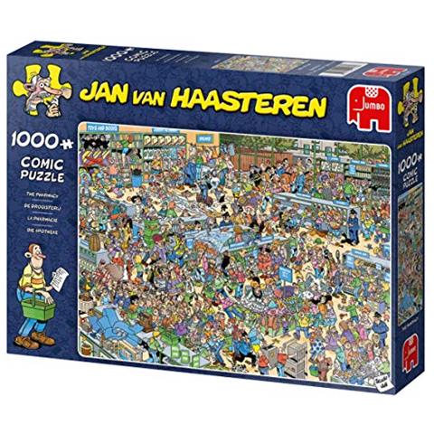 19199 Jan Van Haasteren, The Pharmacy, Puzzle Da 1000 Pezzi, Multicolore - Foto 2