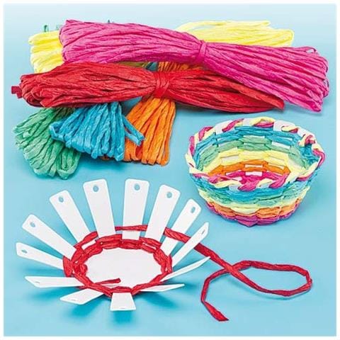 Basket Weaving Craft Project - Ideale Per Bambini Arti E Mestieri, Piccoli Regali, Ricordi E Altro (confezione Da 4)  - Foto 1