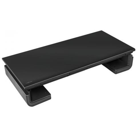 Supporto Per Monitor Ergonomico Larghezza Regolabile 420 - 520 Mm Nero - Foto 1
