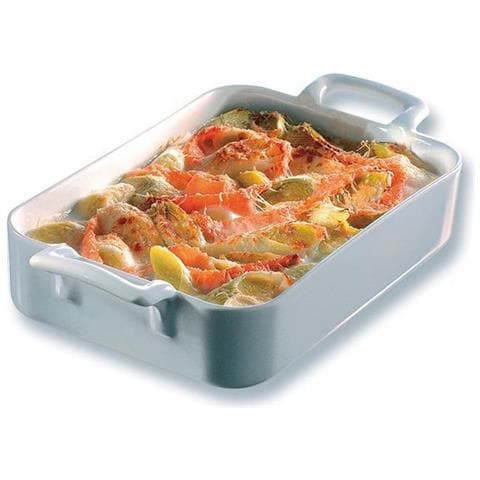 Pirofila In Porcellana 34x25 Bianca - 5571 - Foto 1