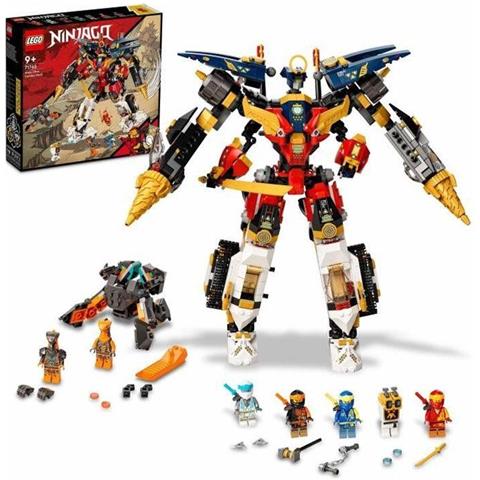 1765 Mech Ultra Combo Ninja Set 4 in 1 per Bambini di 9+ Anni con Auto Jet Carro Armato e 7 Minifigure - Foto 2